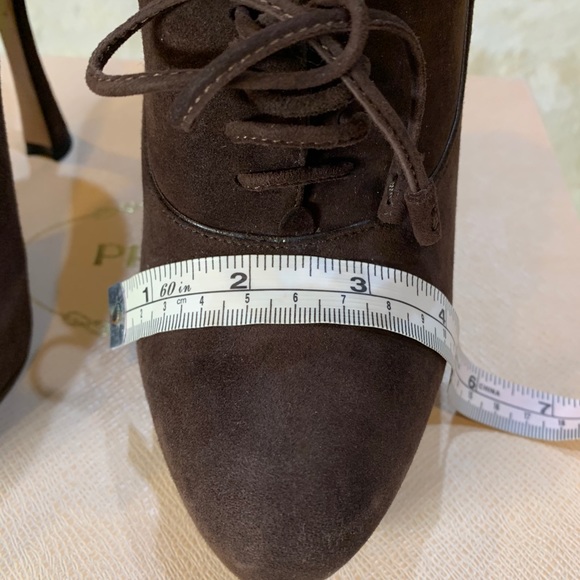 PRADA Suede Ankle Platform Booties - Picture 13 of 16